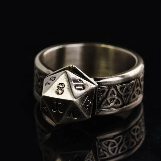 Ring Inlay Dice D20