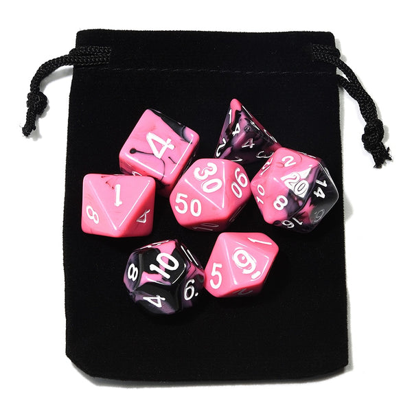 D&D Dice 7pcs Set - Mixed Colour