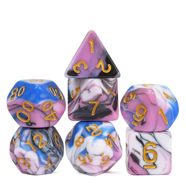 D&D Dice 7pcs Set - Colour Blend