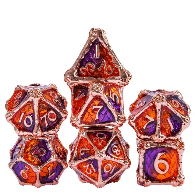 Dragon Bones Metal 7PCS Dice Set