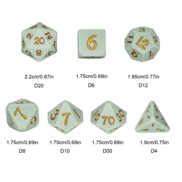 Silicone Dice 7-Piece Set