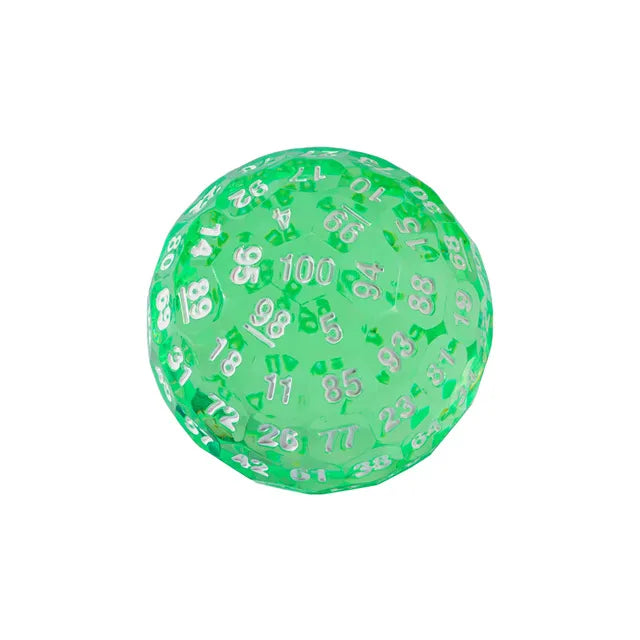 Transparent 50mm D100 Dice