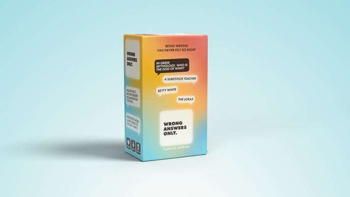 Wrong Answers Only Card Game