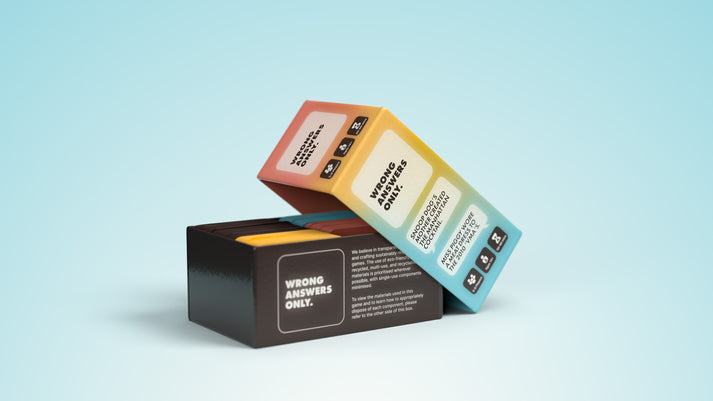 Wrong Answers Only Card Game