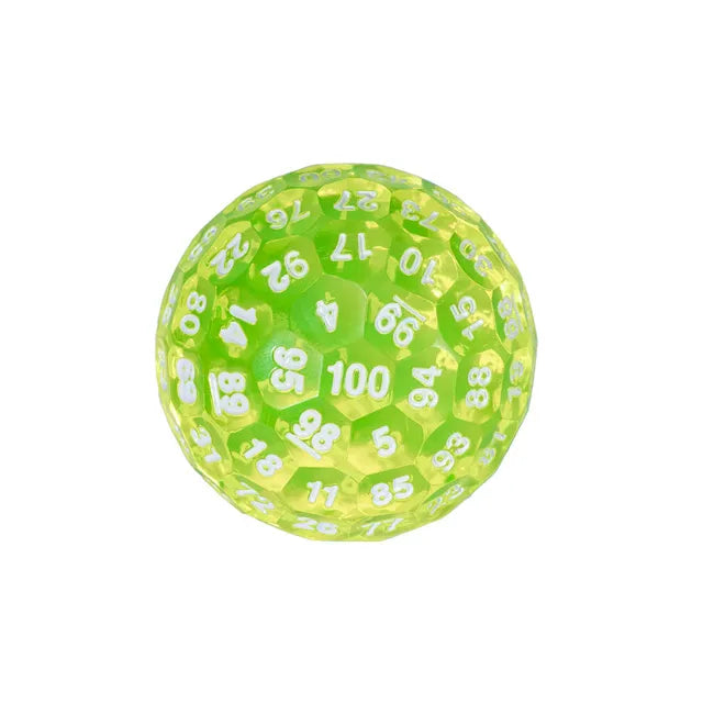 Transparent 50mm D100 Dice