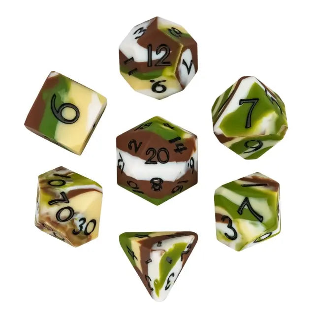 Silicone Dice 7-Piece Set