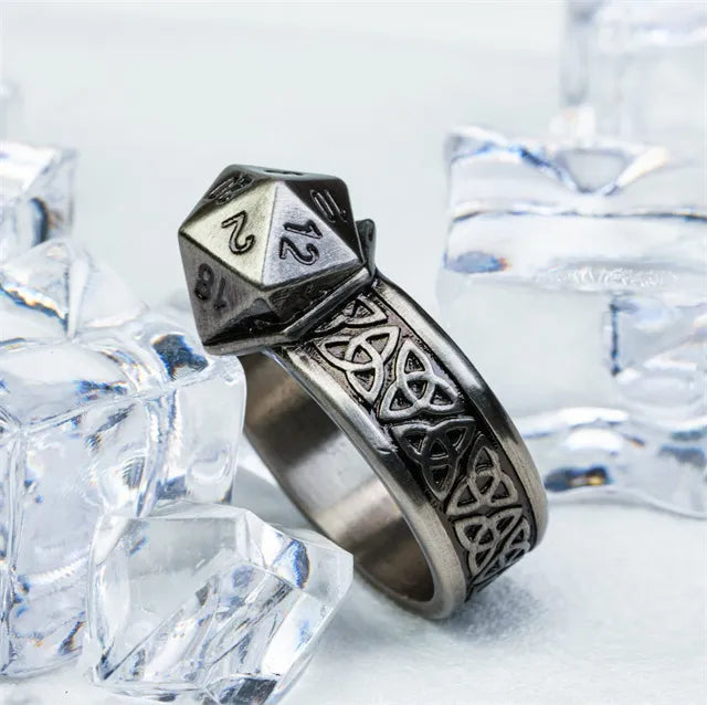 Ring Inlay Dice D20
