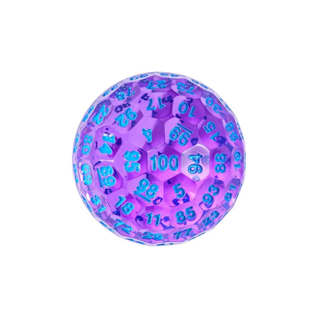 Transparent 50mm D100 Dice