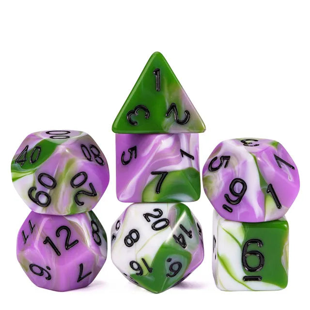 D&D Dice 7pcs Set - Colour Blend