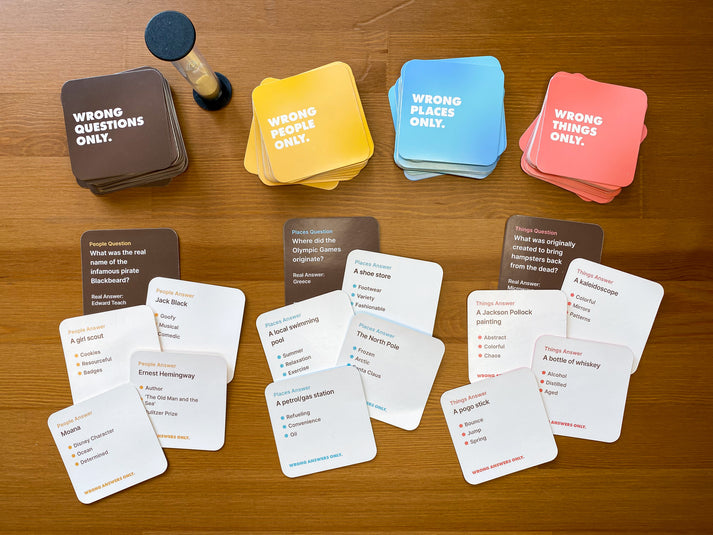 Wrong Answers Only Card Game