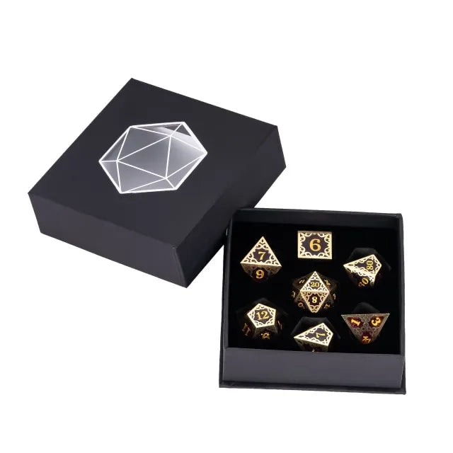 Victorious Vines Metal & Resin 7 PCS Dice Set