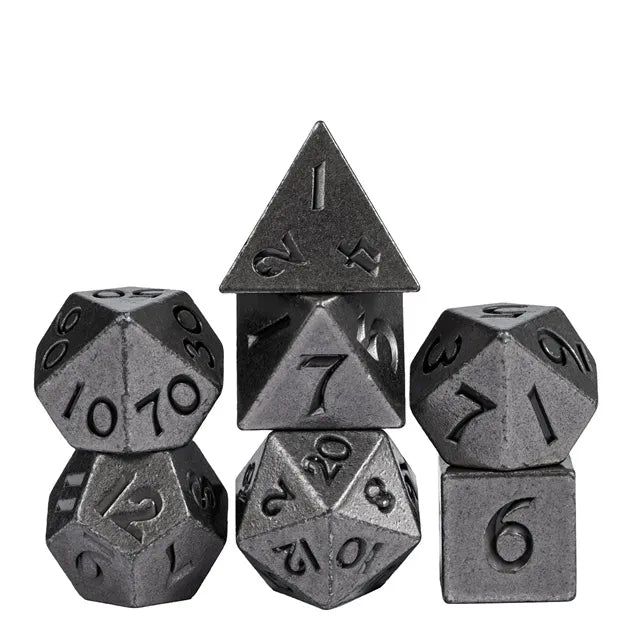 Mini Metal Dice 7pcs Set