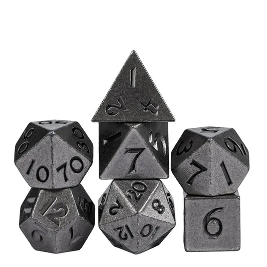 Mini Metal Dice 7pcs Set