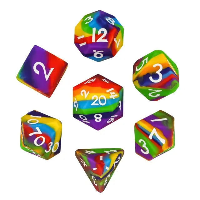 Silicone Dice 7-Piece Set