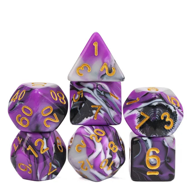 D&D Dice 7pcs Set - Colour Blend