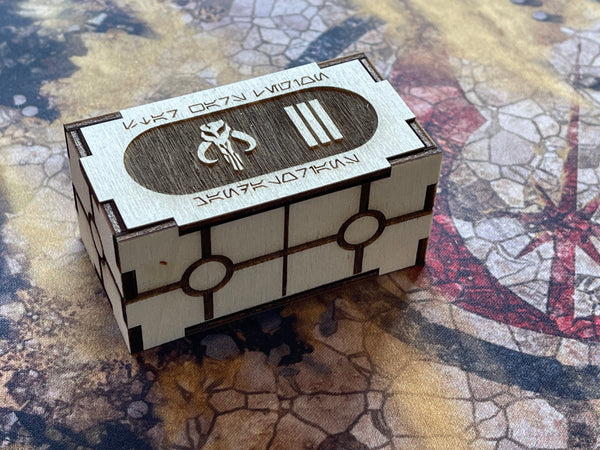 Star Wars Legion Order Tokens with Crate Box - Wooden