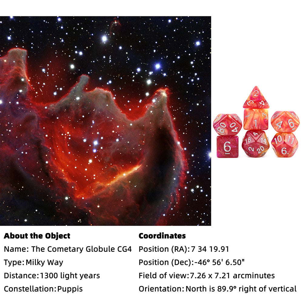 Nebula Space Dice 7pcs Set