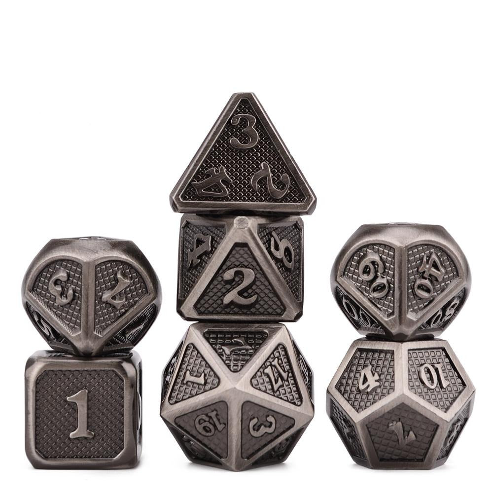 Premium Dragon Scales Metal Dice 7pcs Set