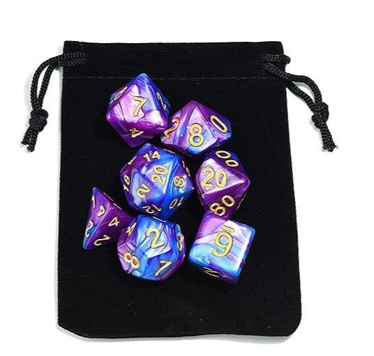 D&D Dice 7pcs Set - Mixed Colour