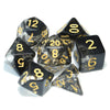 Double Colour Transparent Dice 7pcs Set With Pouch