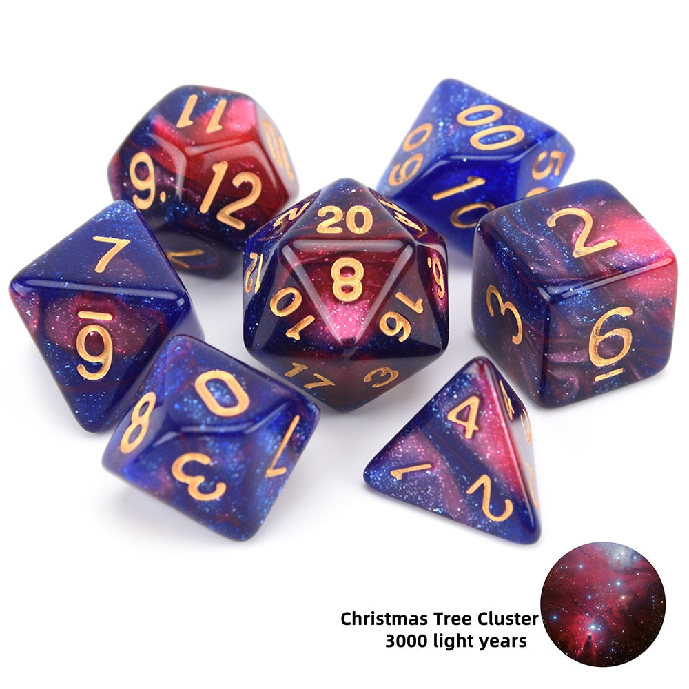 Nebula Space Dice 7pcs Set