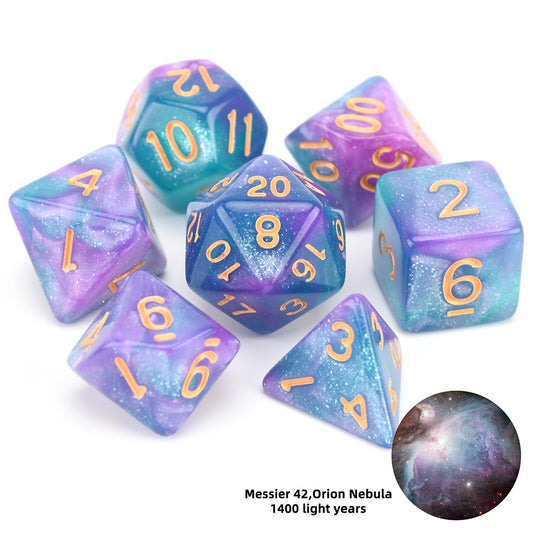 Nebula Space Dice 7pcs Set