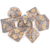 Glitter Dice 7pcs Set With Pouch