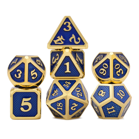 Dragon Scales Metal Dice 7pcs Set - Classes
