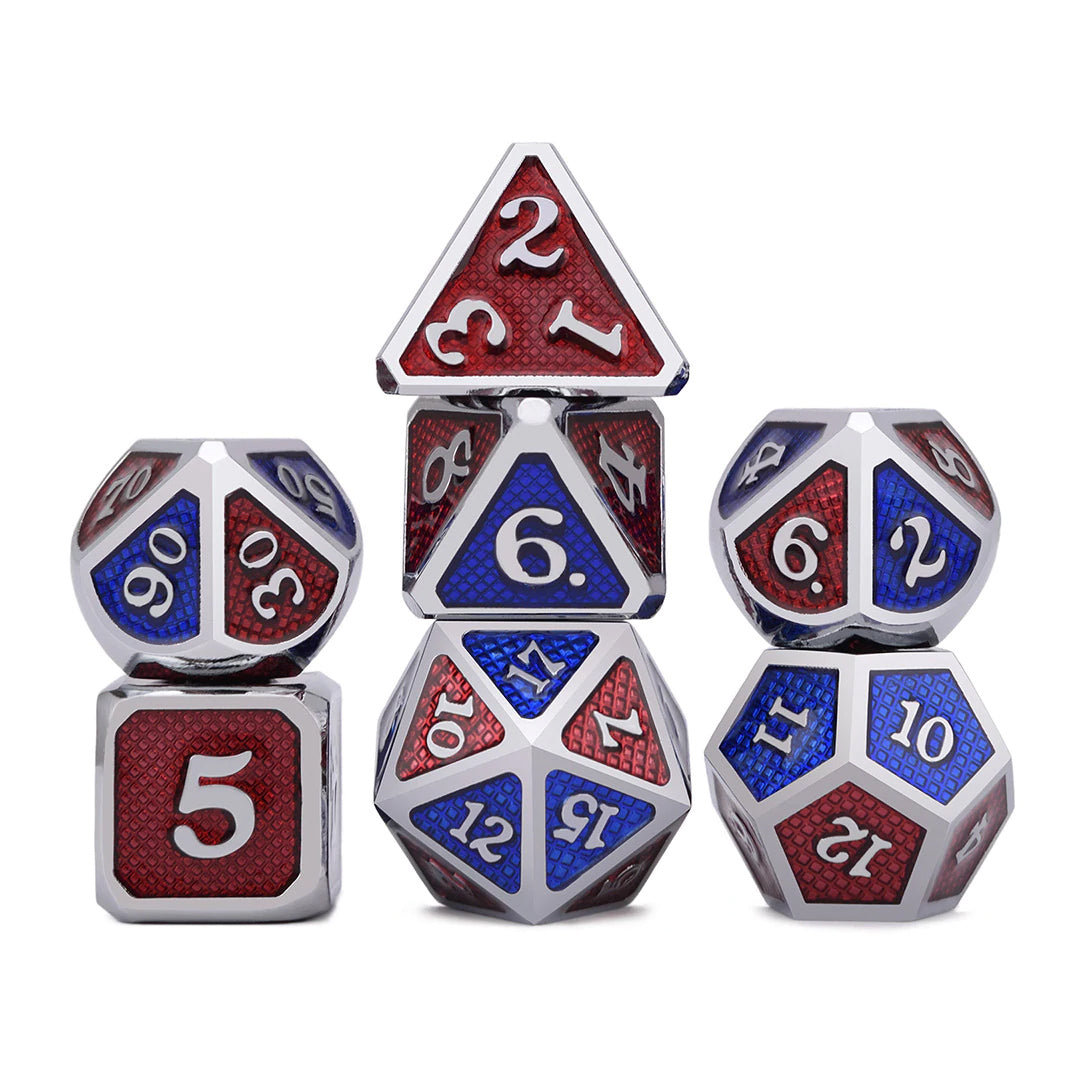 Dragon Scales Metal Dice 7pcs Set - Classes