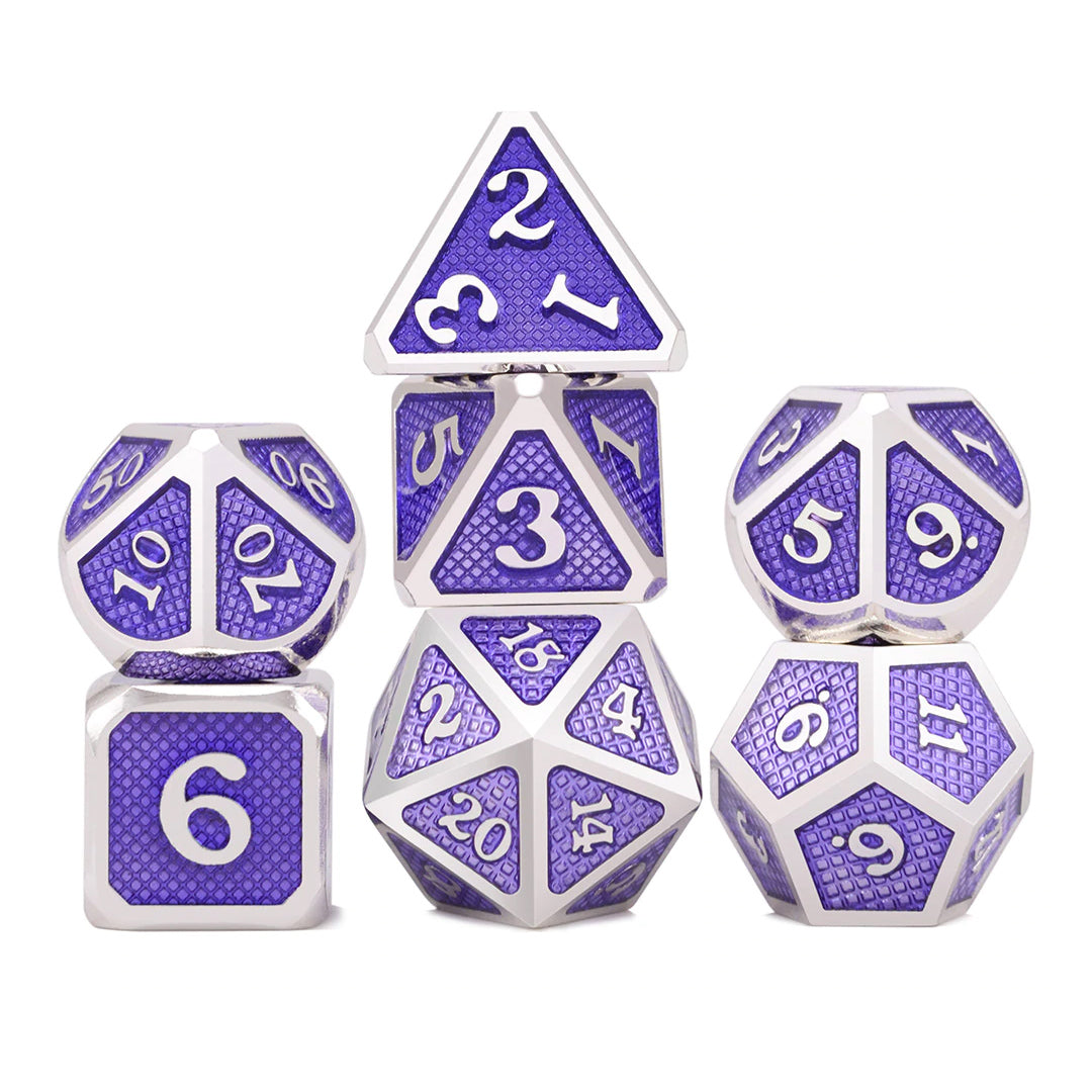 Dragon Scales Metal Dice 7pcs Set - Classes