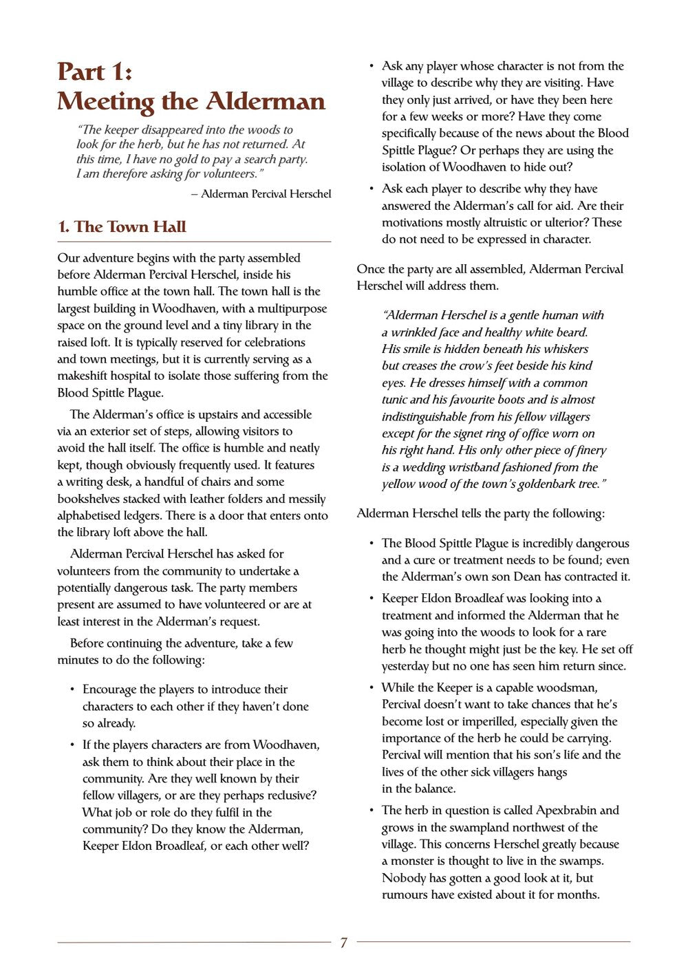 Blood in Woodhaven 5e Module - Adventure Pass (PDF Version)