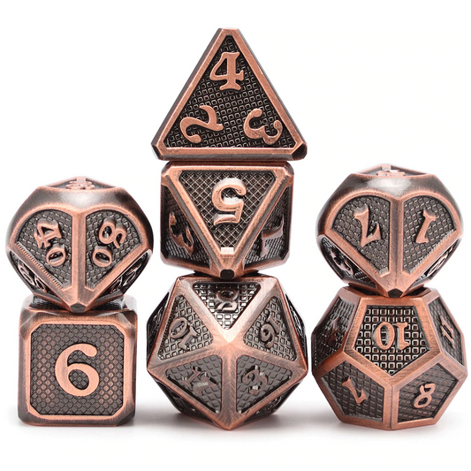 Premium Dragon Scales Metal Dice 7pcs Set