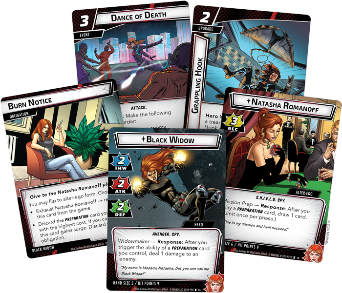 Marvel Champions LCG Black Widow Hero Pack