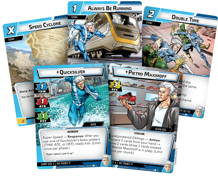 Marvel Champions LCG Quicksilver Hero Pack